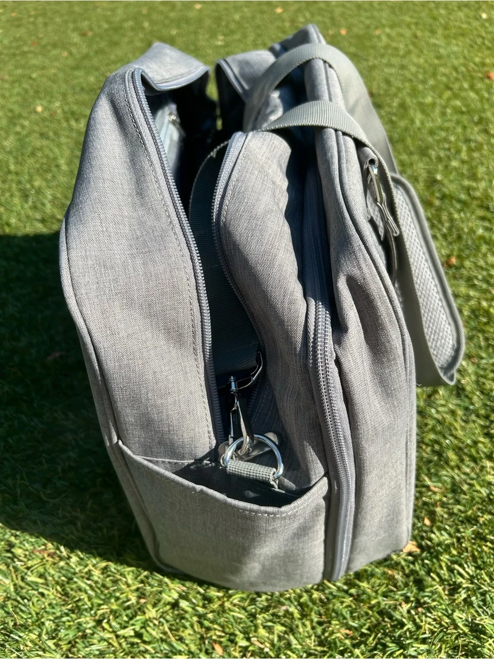 BAGSMART Gray Travel Duffel Weekender Carry-On Laptop Overnight Bag Like New